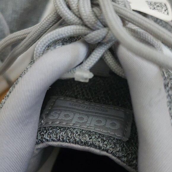 Adidas Womens Cloudfoam QT Racer Running Shoes Sneakers FX3427 Gray White Size 9 - Picture 11 of 13